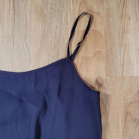 🔹️Loft Blue Lightweight Sleeveless Romper Shorts XSmall - Picture 3 of 8